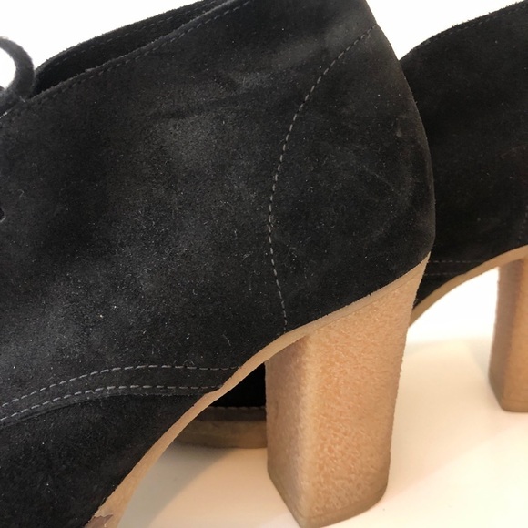 J.Crew Black Suede Macalister Lace-up Boots/Bootie - Picture 7 of 9